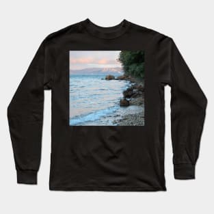 Shell-Pink Sea Long Sleeve T-Shirt